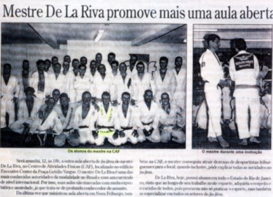 Master De la Riva promotes open class