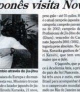 Japanese fighter visits Nova Friburgo (Rio de Janeiro)